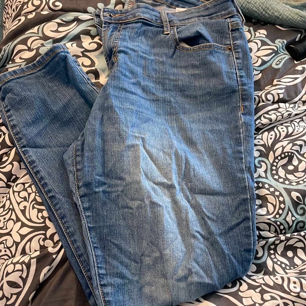 Size 14 Old Navy denim jeans super skinny ankle with pockets zip front